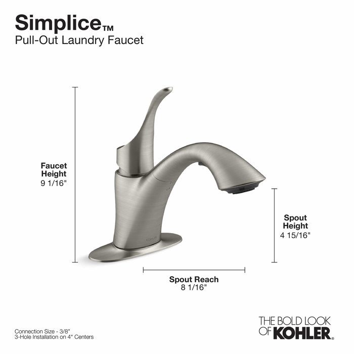 Kohler Simplice Laundry Faucet Reviews Wayfair   Simplice Laundry Faucet 